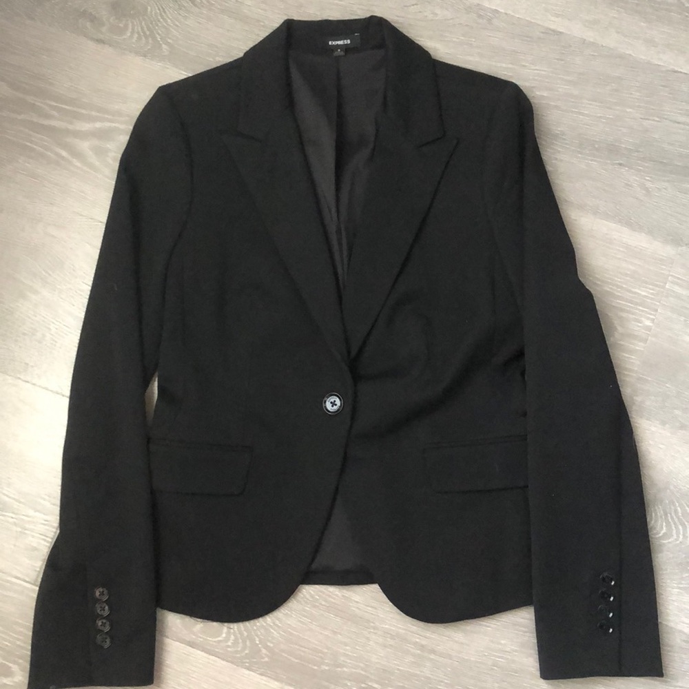 Express Black Suit Jacket SZ 8 like new